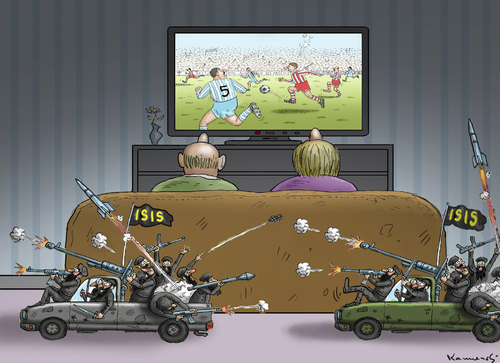 Cartoon: Weltmeister ISIS (medium) by marian kamensky tagged fifa,wm,brasilien,katar,korruption,fussball,sepp,blatter,bagdad,isis,papst,franziskus,fifa,wm,brasilien,katar,korruption,fussball,sepp,blatter,bagdad,isis,papst,franziskus