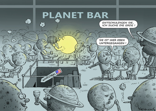 Cartoon: WELTUNTERGANG (medium) by marian kamensky tagged obama,trump,präsidentenwahlen,usa,baba,vanga,republikaner,demokraten,wikileaks,faschismus,obama,trump,präsidentenwahlen,usa,baba,vanga,republikaner,demokraten,wikileaks,faschismus