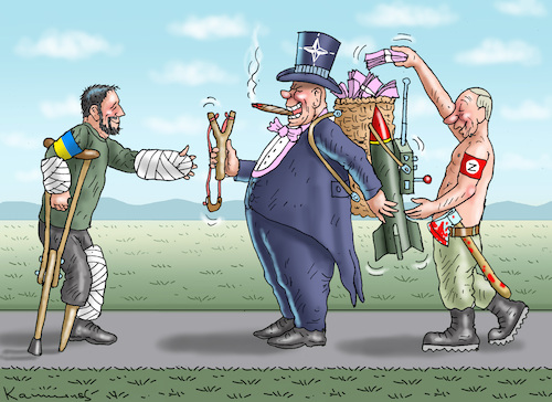 Cartoon: WER MEHR ZAHLT-GEWINNT! (medium) by marian kamensky tagged ukraine,hilfe,republikaner,trump,biden,seleskyj,nato,ukraine,hilfe,republikaner,trump,biden,seleskyj,nato