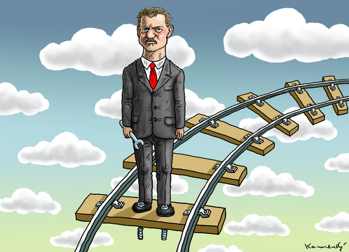 Cartoon: WESELSKY IM SIEBTEN HIMMEL (medium) by marian kamensky tagged bösen,des,achse,weselsky,gdl,streik,db,lokführerstreik,lokführerstreik,db,streik,gdl,weselsky,achse,des,bösen