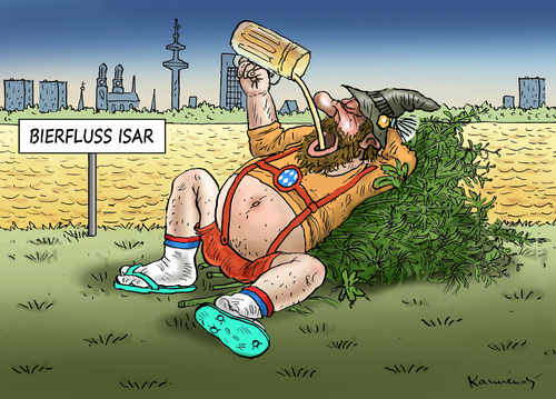 Cartoon: WIESN (medium) by marian kamensky tagged wiesn,oktoberfest,münchen,wiesn,oktoberfest,münchen