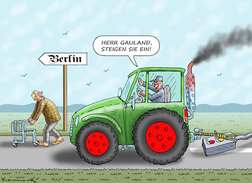 Cartoon: WIR WERDEN SIE JAGEN (medium) by marian kamensky tagged bauernaufstand,ampel,afd,gauland,bauernaufstand,ampel,afd,gauland