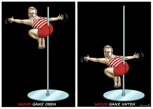 Cartoon: Wulff Ganz oben Wulff Ganz unten (medium) by marian kamensky tagged wulff,christian,unten,oiben,ganz,ganz,oiben,unten,christian,wulff