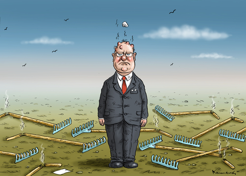 Cartoon: Zäher Steinbrück (medium) by marian kamensky tagged peer,steinbrück,kanzlerkandidat,wahlen,spd,fettnäpchenn,peer,steinbrück,kanzlerkandidat,wahlen,spd,fettnäpchenn