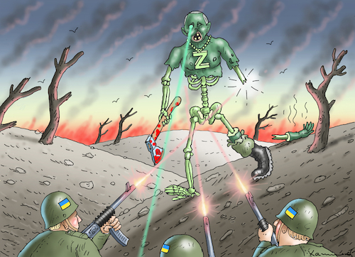 Cartoon: ZOMBIENATOR (medium) by marian kamensky tagged flucht,aus,cherson,putin,energieterror,weihnachtsgenozid,in,der,ukraine,abrams,leopard,flucht,aus,cherson,putin,energieterror,weihnachtsgenozid,in,der,ukraine,abrams,leopard