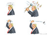 Cartoon: A VERY STABLE GENIUS TRUMP (small) by marian kamensky tagged coronavirus,epidemie,gesundheit,panik,stillegung,george,floyd,twittertrump,pandemie