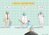 Cartoon: AB OKTOBER WIRD ES LUSTIG (small) by marian kamensky tagged coronavirus epidemie gesundheit panik stillegung überschall schneller jens spahn trump pandemie laschet hilft