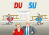 Cartoon: ABSCHAFFUNG DES CHRISTENTUMS (small) by marian kamensky tagged merkel,seehofer,unionskrise,csu,cdu,flüchtlinge