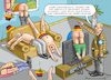 Cartoon: ABSOLUTE MEHRHEIT FÜR DIE AFD (small) by marian kamensky tagged merkel,seehofer,unionskrise,csu,cdu,flüchtlinge,gauland,merz,afd,akk,spahn,pegida,hutbürger