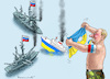 Cartoon: AGGRESSIVER PUTIN (small) by marian kamensky tagged babtschenko,ukraine,russland,putin,mord