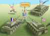 Cartoon: Alliierten helfen Deutschland (small) by marian kamensky tagged selmann,in,sonneberg