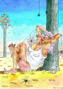 Cartoon: Altweibersommer (small) by marian kamensky tagged älterwerden,herbst,tod,krankheit