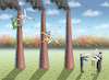 Cartoon: AMPEL KLIMASCHUTZSTRAFE (small) by marian kamensky tagged ampel,klimaschutzstrafe