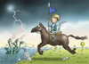 Cartoon: Angela Jeane de Arc (small) by marian kamensky tagged angela,merkel,atomenergie,uboote,an,israel,der,spiegel