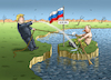 Cartoon: ANTIPUTIN TRUMP (small) by marian kamensky tagged obama,trump,präsidentenwahlen,usa,baba,vanga,republikaner,inauguration,demokraten,wikileaks,faschismus