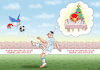 Cartoon: ARGENTINIEN VERSUS FRANKREICH (small) by marian kamensky tagged argentinien,versus,frankreich