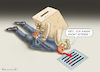 Cartoon: ATEMLOS (small) by marian kamensky tagged us,wahlen,joe,biden,trump,corona,bob,woodward,harris,pence