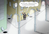 Cartoon: AUSGANGSSPERRE OHNE ÜBERWACHUNG (small) by marian kamensky tagged ausgangssperre,ohne,überwachung,möglich