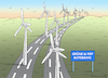 Cartoon: AUTOBAHNBAU-KOMPROMISS (small) by marian kamensky tagged fdp,grüne,autobahnbau