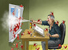 Cartoon: AUTOPORTRAIT (small) by marian kamensky tagged weihnachten,nikolaus,autoportrait