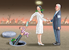 Cartoon: BAERBOCK IN NAHOST (small) by marian kamensky tagged hamas,greift,israel,an,baerbock,in,nahost