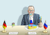 Cartoon: BAERBOCK TRIFFT LAWROW (small) by marian kamensky tagged putins,bescherung,ukraine,provokation,baerbock,lawrow,nato,osterweiterung