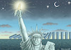 Cartoon: BANANA REPUBLIC OF AMERICA (small) by marian kamensky tagged us,wahlen,joe,biden,trump,corona