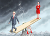 Cartoon: BARTSCH GEHT (small) by marian kamensky tagged schwarzer,wagenknecht,putin,ukraine,bartsch,geht