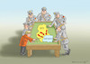 Cartoon: BAYERNINVASION (small) by marian kamensky tagged merkel,seehofer,unionskrise,csu,cdu,flüchtlinge