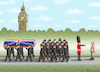 Cartoon: BEGRÄBNIS DER QUEEN (small) by marian kamensky tagged begräbnis,der,queen