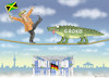 Cartoon: BEI MERKEL- RÜCKTRITT GROKO !? (small) by marian kamensky tagged merkel,versus,schulz,wahlkampf,2017,tv,duell,spd,cdu,oppermann,groko,gauland,afd