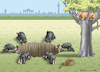 Cartoon: BERLINER SOMMERLOCH (small) by marian kamensky tagged berliner,sommerloch