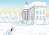 Cartoon: BIDEN GEHT ZUR ARBEIT (small) by marian kamensky tagged schneesturm,eliot,biden,washington