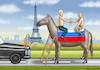 Cartoon: BIDEN UND PUTIN IN PARIS (small) by marian kamensky tagged putins,bescherung,ukraine,provokation,baerbock,lawrow,nato,scholz,in,der,und,russland,biden,osterweiterung