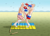 Cartoon: BIDEN VERSUS PUTIN (small) by marian kamensky tagged putins,bescherung,ukraine,provokation,baerbock,lawrow,nato,osterweiterung