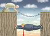 Cartoon: BIDEN VERSUS TRUMP (small) by marian kamensky tagged us,wahlen,joe,biden,trump,corona,bob,woodward