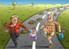 Cartoon: Blühende Mautschaften (small) by marian kamensky tagged groko,siegmar,gabriel,merkel,seehofer,maut,blühende,landschaften