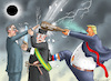 Cartoon: BOLSONARO-ZOLL (small) by marian kamensky tagged bolsonaro,zoll,trump,brasilien