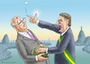 Cartoon: Bolsonaros Vereidigung (small) by marian kamensky tagged jair,bolsonaro,brasilien,präsidentenwahl,faschismus,nationalisms,rechtsradikal,rassistisch