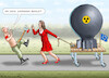 Cartoon: BOMBIGE KATARINA BARLEY (small) by marian kamensky tagged neue,eu,sanktionen,gegen,putin