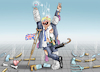 Cartoon: BORIS HAT ÜBERLEBT (small) by marian kamensky tagged curevac,testzentren,corona,impfung,pandemie,booster,omikron,boris,johnson,impfpflicht