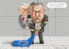 Cartoon: BRAUNE ALLIANZ KACZYNSKI- ORBAN (small) by marian kamensky tagged orban,will,zaungeld,juncker,ungarn,nationalismus,kaczynski,populismus