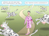 Cartoon: BSW-PUTINSTOLLWUT (small) by marian kamensky tagged sahra,wagenknecht,bsw