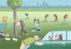 Cartoon: BÜCHERZOMBIES IN FRANKFURT (small) by marian kamensky tagged buchmesse,frankfurt