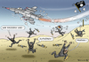 Cartoon: BUNDESWEHR TORNADOS IN SYRIEN (small) by marian kamensky tagged ursula,und,die,m36,puma,panzer,bremsproblem,doktortitel,plagiatsvorwürfe,rettet,bundeswehrbundeswehr,tornados,in,syrien