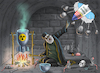 Cartoon: BUNKER BUSTER (small) by marian kamensky tagged humanitarian,aid,netanyahu,gaza,hamas,un,ghf,bunker,buster,irans,verbündete
