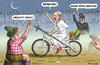 Cartoon: Buonasera Franzl (small) by marian kamensky tagged papstrücktritt,benedikt,vatikan,katholische,kirche,konklave,papstwahl,franciskus