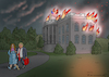 Cartoon: BYE BYE WHITE HOUSE ! (small) by marian kamensky tagged us,wahlen,joe,biden,trump,corona,kapitol,putsch,bob,woodward,harris,pence