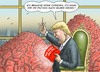 Cartoon: CHINESISCHES MÜTZENEMBARGO (small) by marian kamensky tagged obama trump präsidentenwahlen usa baba vanga republikaner demokraten tv duell versus clinton faschismus