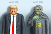 Cartoon: CONGRATULATION STUPID AMERICA ! (small) by marian kamensky tagged selenskyj,ukraine,rüstungsgeld,trump,wahllampfhilfe,joe,biden,amtsenthebungsverfahren